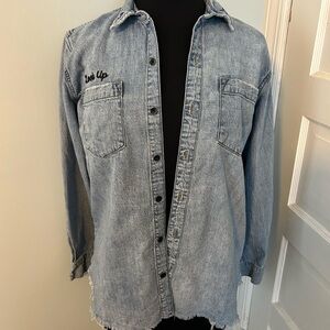 Lucky Brand Blue Button Down Shirt